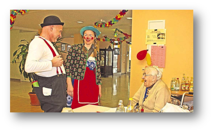 RC Schongau: Ein Lachen schenken mit Klinik-Clowns im Seniorenheim